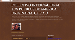 Desktop Screenshot of colectivopueblosamericaoriginaria.blogspot.com