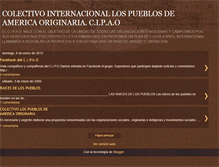 Tablet Screenshot of colectivopueblosamericaoriginaria.blogspot.com
