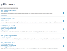 Tablet Screenshot of gothic-names.blogspot.com