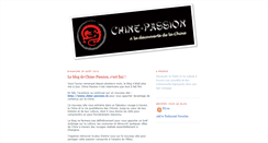 Desktop Screenshot of chine-passion.blogspot.com