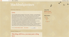 Desktop Screenshot of blackbudgiezines.blogspot.com