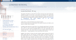 Desktop Screenshot of lysenkoschool.blogspot.com