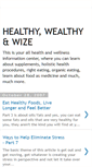 Mobile Screenshot of healthywealthywize.blogspot.com