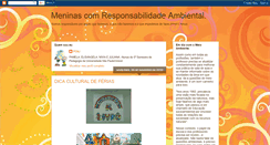 Desktop Screenshot of meninascomresponsabilidadeambiental.blogspot.com
