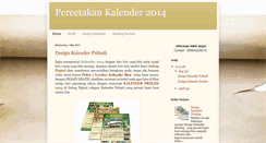 Desktop Screenshot of cetak-kalender2014.blogspot.com