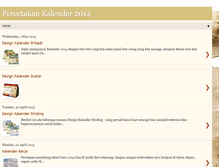 Tablet Screenshot of cetak-kalender2014.blogspot.com