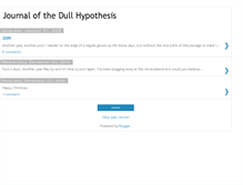 Tablet Screenshot of journalofthedullhypothesis.blogspot.com
