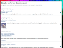 Tablet Screenshot of erraticdev.blogspot.com