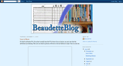 Desktop Screenshot of beaudetteblog.blogspot.com