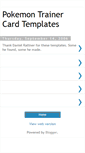 Mobile Screenshot of poketrainertemplates.blogspot.com