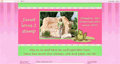 Desktop Screenshot of janetloves2stamp.blogspot.com