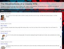 Tablet Screenshot of misadventuresofacoastiewife.blogspot.com