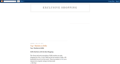 Desktop Screenshot of exclusiveshopping.blogspot.com