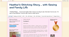 Desktop Screenshot of heathersstitchingstory.blogspot.com