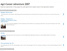Tablet Screenshot of agri-careeradventure.blogspot.com