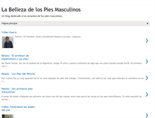 Tablet Screenshot of labellezadelospiesmasculinos.blogspot.com