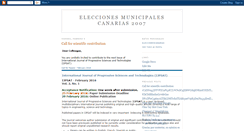 Desktop Screenshot of eleccionescanarias.blogspot.com