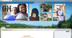 Desktop Screenshot of beltwaybabywearers.blogspot.com