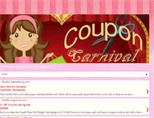 Tablet Screenshot of coupon-carnival.blogspot.com