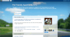 Desktop Screenshot of petfriendlyapartmentsnyc.blogspot.com