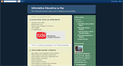 Desktop Screenshot of cursosinformaticalapaz.blogspot.com