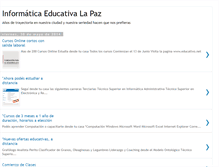 Tablet Screenshot of cursosinformaticalapaz.blogspot.com