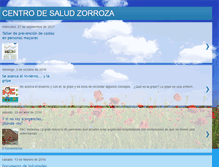 Tablet Screenshot of centrodesaludzorroza.blogspot.com