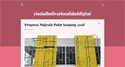 Desktop Screenshot of ciudadbolivarlocalidaddigital.blogspot.com