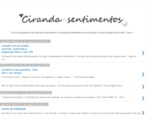 Tablet Screenshot of cirandaadesentimentos.blogspot.com