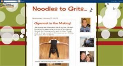 Desktop Screenshot of noodlestogrits.blogspot.com