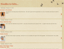 Tablet Screenshot of noodlestogrits.blogspot.com