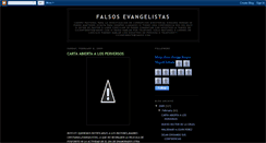 Desktop Screenshot of evangelistasfalsos.blogspot.com