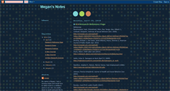 Desktop Screenshot of megansnotes.blogspot.com