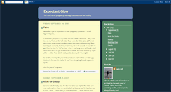 Desktop Screenshot of expectantglow.blogspot.com