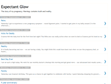 Tablet Screenshot of expectantglow.blogspot.com