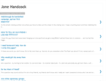 Tablet Screenshot of jonehandcock.blogspot.com