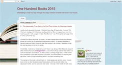 Desktop Screenshot of onehundredbooksayear.blogspot.com