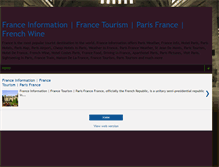 Tablet Screenshot of franceinformation1.blogspot.com