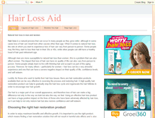 Tablet Screenshot of hairlossaid.blogspot.com