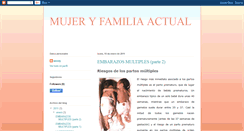 Desktop Screenshot of mujeryfamiliaactual.blogspot.com