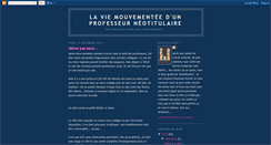 Desktop Screenshot of laviedunprofesseur.blogspot.com