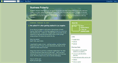 Desktop Screenshot of businesspuberty.blogspot.com