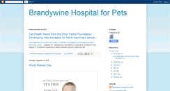 Desktop Screenshot of brandywinehospitalforpets.blogspot.com