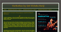 Desktop Screenshot of harikathasbysmtvishakahariji.blogspot.com