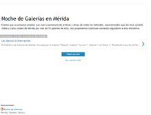 Tablet Screenshot of nochedegalerias.blogspot.com