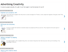 Tablet Screenshot of ad-creativity.blogspot.com