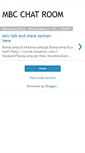 Mobile Screenshot of mbc-chatroom.blogspot.com