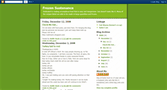 Desktop Screenshot of frozensustenance.blogspot.com