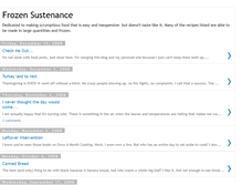 Tablet Screenshot of frozensustenance.blogspot.com