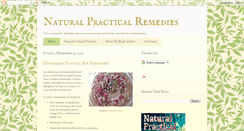 Desktop Screenshot of naturalpracticalremedies.blogspot.com